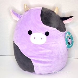 ALEXIE 🐄 HTF Purple & Black Cow Original Squishmallow ☆》NWT《☆